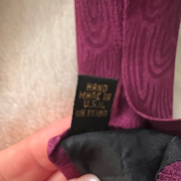 VINTAGE M. R . MURPHY HAND PAINTED ITALIAN SILK NECK TIE - Picture 4 of 4